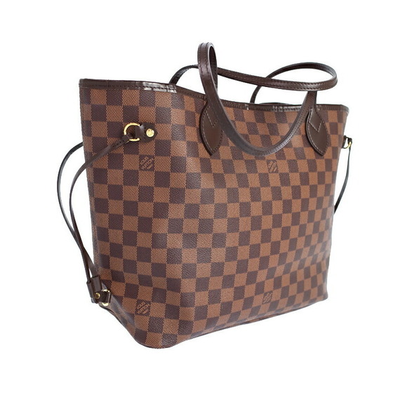 Louis Vuitton Handbags - Louis Vuitton Tote Neverfull Brown Bag Damier Ebene